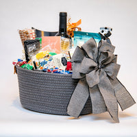 Simple Gift Basket with Sparkling Cider